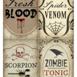 10 Best Halloween Witch Potion Bottle Label Printable Printablee