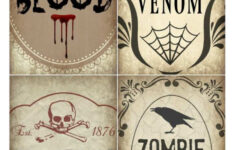 10 Best Halloween Witch Potion Bottle Label Printable Printablee