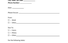 25 Free Doctor Note Excuse Templates Template Lab