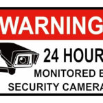 2PCS WARNING SIGNS 24 HOUR VIDEO SURVEILLANCE SECURITY SIGN CCTV