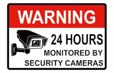 2pcs warning signs 24 hour video surveillance security sign cctv 2PCS WARNING SIGNS 24 HOUR VIDEO SURVEILLANCE SECURITY SIGN CCTV