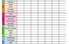 30 Useful Workout Log Templates Free Spreadsheets