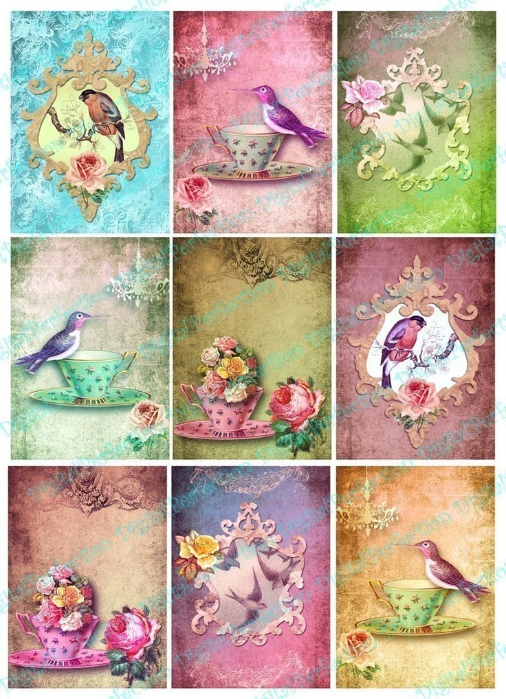 424 Best Decoupage Sheets And Work With Flowers Images On Pinterest 