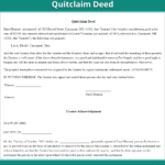 46 Free Quit Claim Deed Forms Templates Template Lab Free