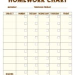 5 Best Free Printable Homework Checklist Printablee