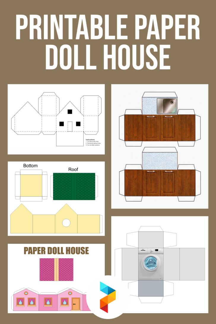 Printable Paper Dollhouse Furniture Templates