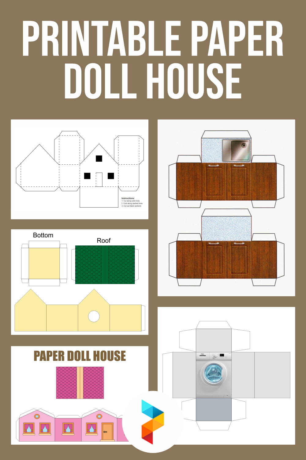 9 Best Free Printable Paper Doll House Printablee