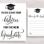 Advice For The Graduate Cards And Sign Graduation Party Etsy