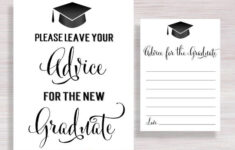 advice for the graduate cards and sign graduation party etsy Advice For The Graduate Cards And Sign Graduation Party Etsy