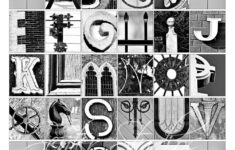 Alphabet Print ABCs Photo Letter Art From Architectural Etsy Letter