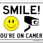 Amazon Smile You Re On Camera Sign Video Surveillance Warning 7