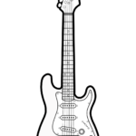 Bass Guitar Pages Coloring Pages