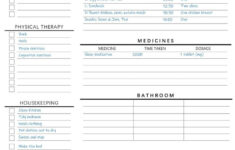 Caregiving Elderly Care Checklist EDITABLE Printable Is Ideal For