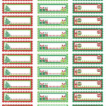 Christmas Labels Ready To Print Return Address Labels Template