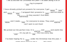 Christmas Mad Libs Christmas Mad Libs Christmas Printables Kids