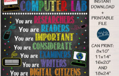 Computer Lab Poster In This Classroom You Are Wall Decor In 2020