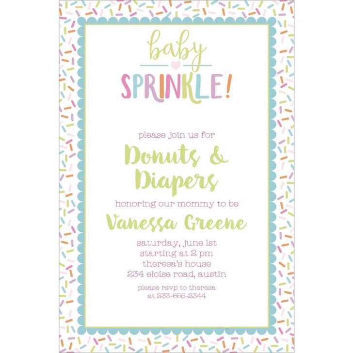 Free Printable Baby Sprinkle Invitations