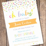 Custom Sprinkle Baby Shower Invitation Digital Print