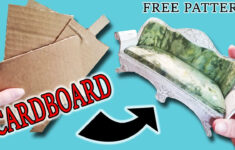 DIY Dollhouse Couch Made From Cardboard With FREE Pattern YouTube In
