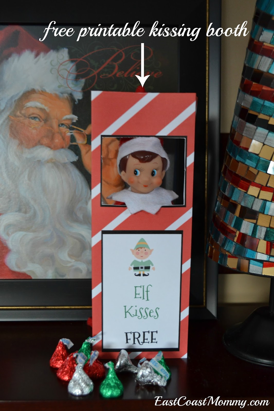 East Coast Mommy Elf Kissing Booth free Printable 