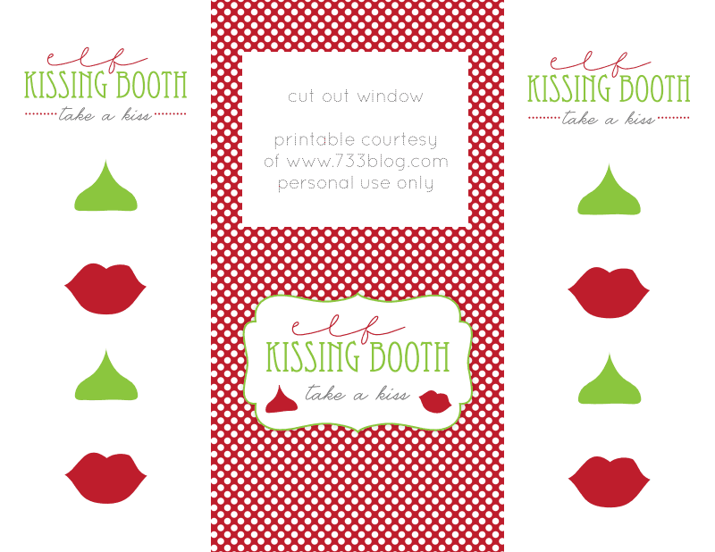 Elf kissing booth pdf Google Drive Kissing Booth Christmas Tags 