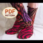 Fleece Socks And Scarf Scarflette 2 For 1 Pattern Bundle Sewing