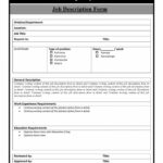 Free 47 Job Description Templates Examples Templatelab Blank Job