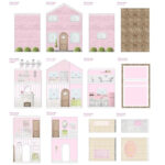 Free Dollhouse Printables Paper Doll House Doll House Wallpaper