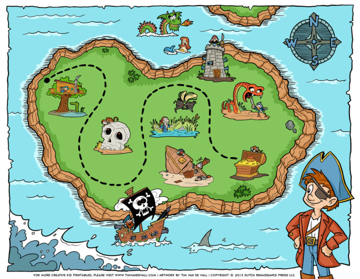 Printable Pirate Maps