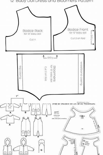 Free Printable 18 Doll Clothes Patterns American Girl Bing Images 