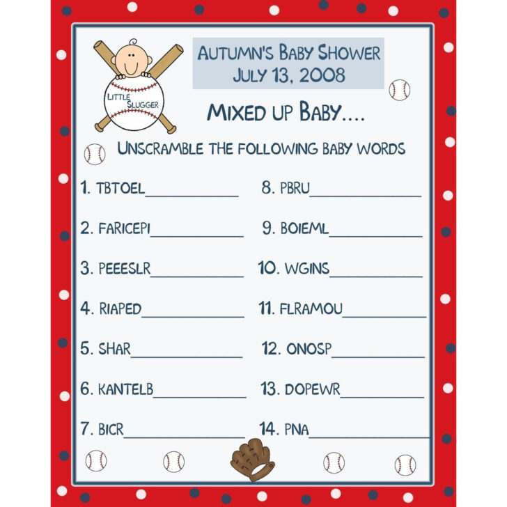 Free Printable Where To Print Baby Shower Games In Spanish