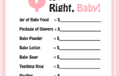 Free Printable Baby Shower Games With Answer Key Free Printable
