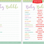 Free Printable Baby Shower Games With Answer Key Free Printable