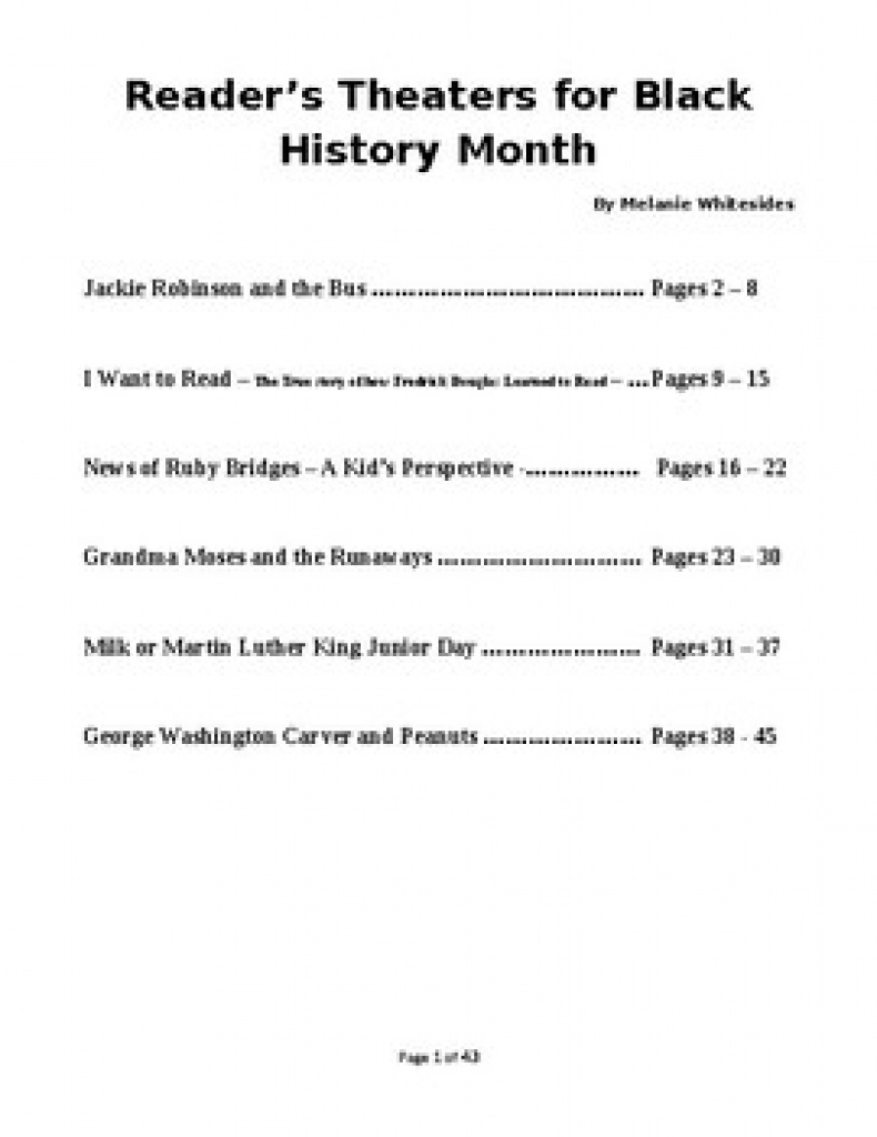 Free Printable Black History Skits For Church 75 Images In Free 