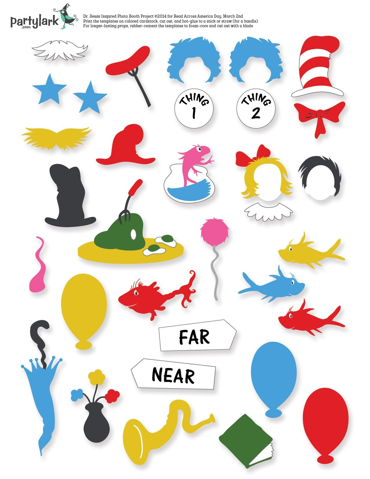 Free Printable Dr Seuss Photo Props Free Printable