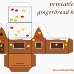 Free Printable Gingerbread House Ausdruckbares Lebkuchenhaus