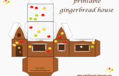 Free Printable Gingerbread House Ausdruckbares Lebkuchenhaus