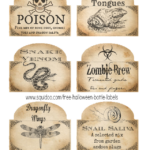 Free Printable Halloween Bottle Labels Potion Labels Halloween