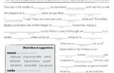free printable mad libs for middle school students free printable Free Printable Mad Libs For Middle School Students Free Printable