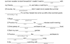 Free Printable Mad Libs For Middle School Students Free Printable