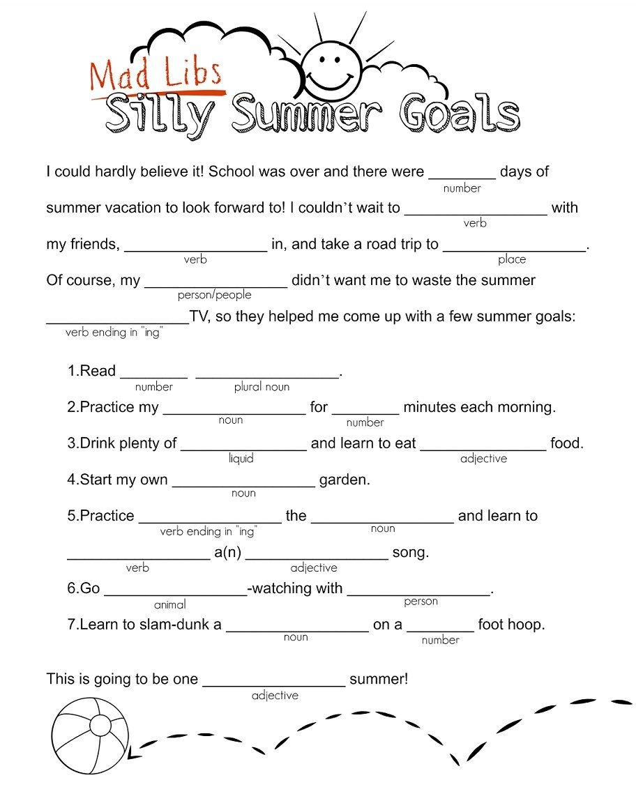 Free Printable Mad Libs For Middle School Students Gerald Printable