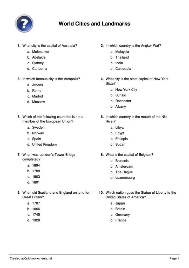 Free Printable Multiple Choice Spelling Tests