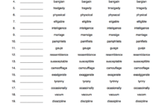 Free Printable Multiple Choice Spelling Test Maker Free Printable