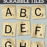 Free Printable Scrabble Letter Tiles Sign Paper Trail Design