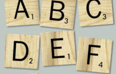 Free Printable Scrabble Letter Tiles Sign Paper Trail Design