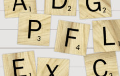 Free Printable Scrabble Letter Tiles Sign Paper Trail Design