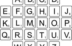 Free Printable Scrabble Tiles Free Printable
