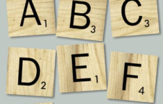 Free Printable Scrabble Tiles Print These Alphabet Tiles For A Party