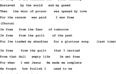 Free Printable Southern Gospel Song Lyrics Free Printable