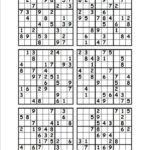 Free Printable Sudoku 6 Per Page